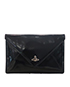 Envelope Clutch S, &pound;40, Handbags, Black, Patent Leather, Front view